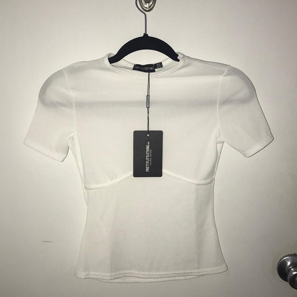 PrettyLittleThing White Underbust Top